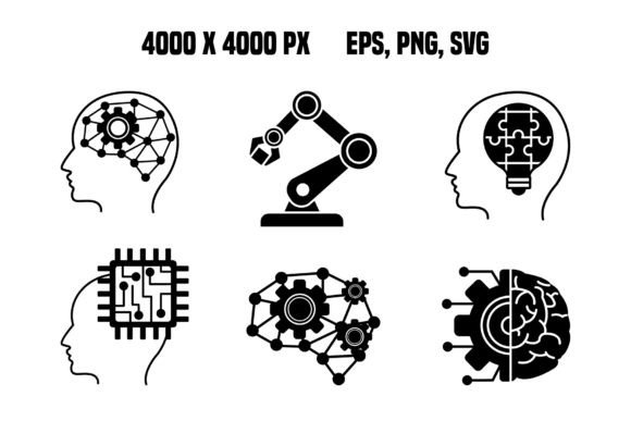 Artificial Intelligence Black Icons: The Essential Toolkit for Modern Web Design