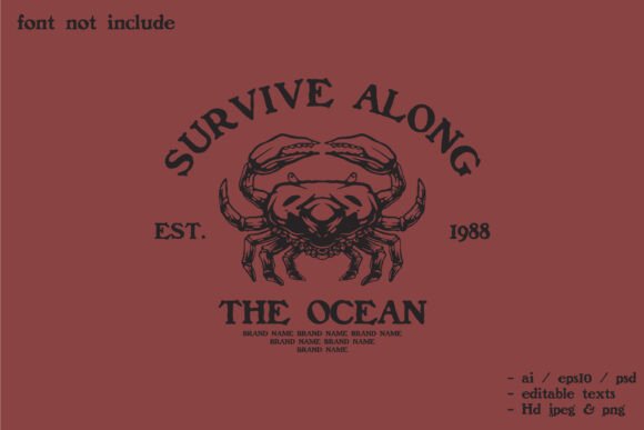 Big Crab Silhouette Logo: A Bold Identity for Your Brand