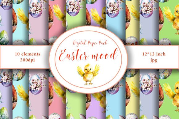 Bringing Spring to Life with Watercolor Easter Paper and Easter Pattern Designs