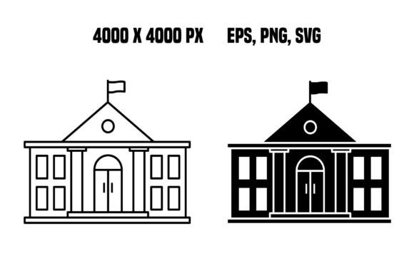 Government Building Icons for Professional Design