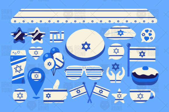 Israel Flat Set: A Modern Toolkit for Patriotic and Festive Design