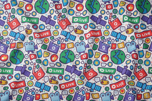 Live Streaming Seamless Pattern: A Modern Design Asset