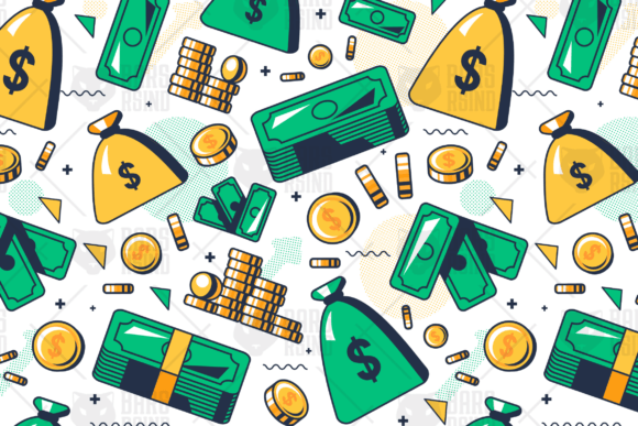 Money Seamless Pattern: A Modern Vector Design