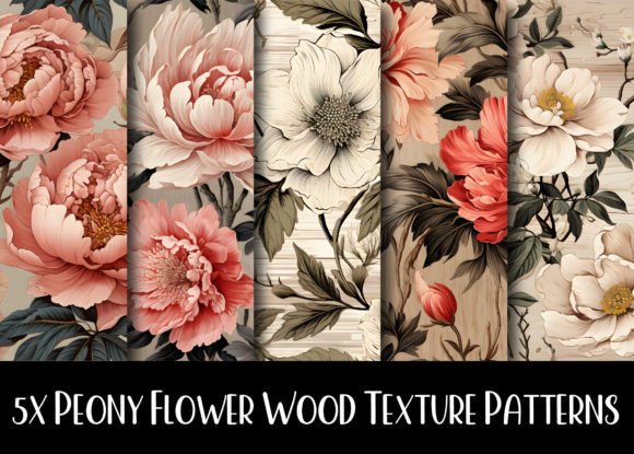 Peony Flowers Wood Texture Pattern: A Designer's Guide