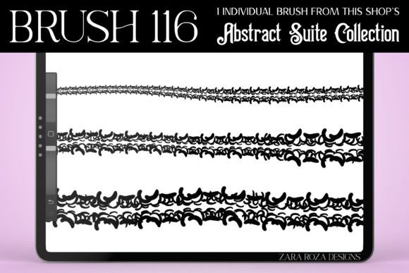 Procreate Brush 116 - Abstract Suite: A Gateway to Vintage and Mystical Digital Art