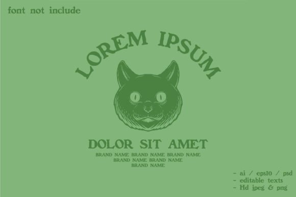 Spooky Cat Silhouette Logo: A Bold Identity for Your Brand