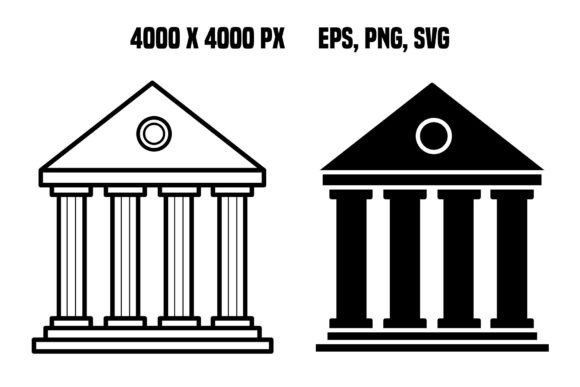 Temple Icons: High-Resolution Building Graphics